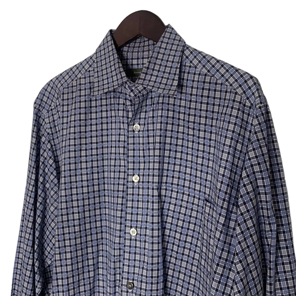 ❤️ Ermenegildo Zegna Dress Shirt Large - Picture 2 of 9